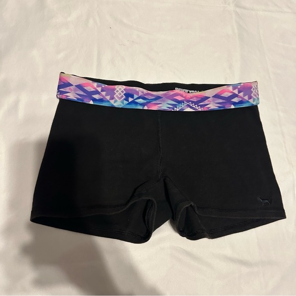 Y2K PINK YOGA SHORTIE SHORTS - Picture 1 of 3